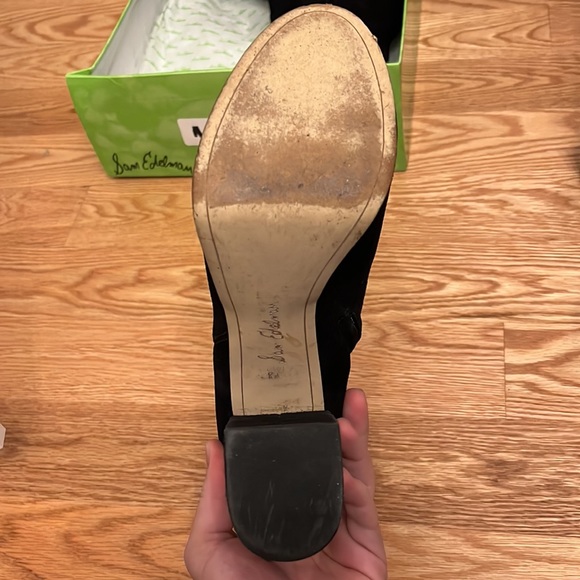 Black suede ankle boots - Picture 8 of 8